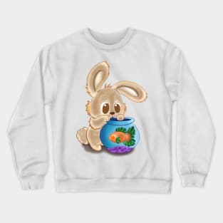 yum a fish Crewneck Sweatshirt